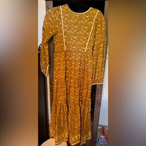 Christy Dawn Mustard Floral Dress